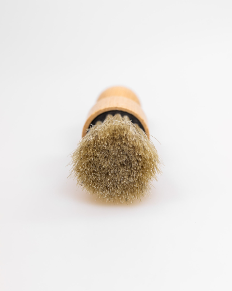 Kinderpinsel, runder Stupspinsel / Holz geölt, Rosshaar hell